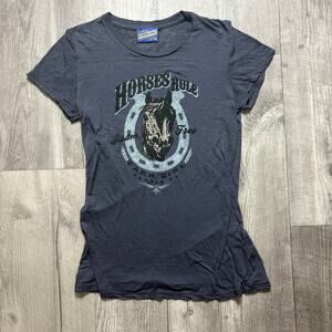Vintage Y2K Horse Girl Horses Rule Tshirt size large